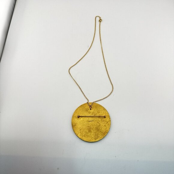 Metropolitan Museum Of Art MMA Necklace Winged Lion St Marks Brooch Red Enamel - Picture 7 of 16